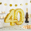 Gold Foil Number 40 Pinata for 40th Birthday Party Decorations