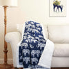 Inches Elephant Parade Throw Blanket for Kids Reversible