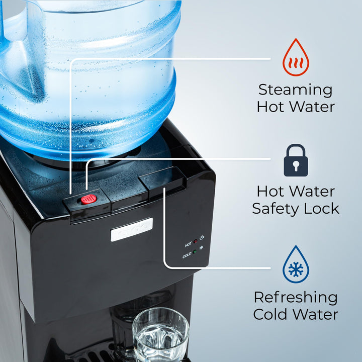 Igloo Top Loading Hot and Cold Water Dispenser Water Cooler for 5
