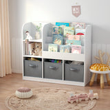 Kids Bookcase and Bookshelf White Modern Contemporary