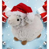 Santa Sheep Stuffed Animal Plush with Red Claus Outfit 11.5 Inches