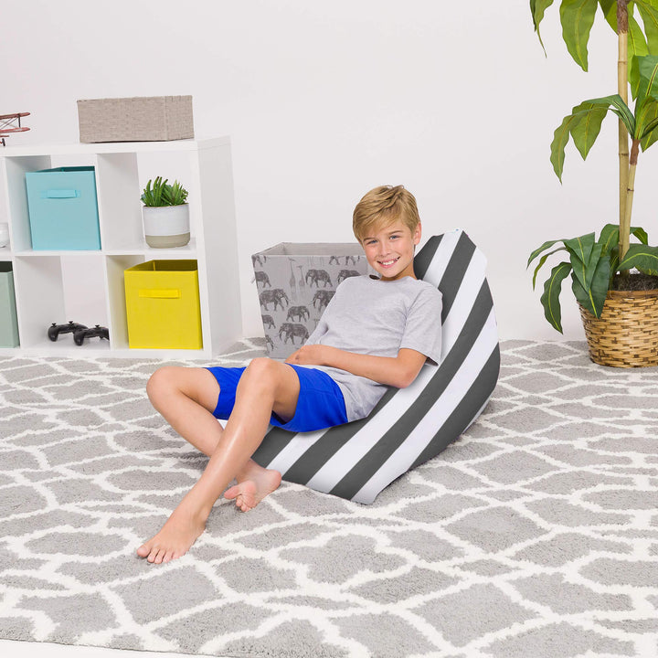 Posh Creations Bean Bag Chair for Kids and Teens -Twist Chair Medium 100L Size