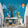 Happy London Zoo with Colourful Dalmatian Dots Nursery Kids Room