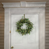 22" Eucalyptus and Baby's Breath Spring Wreath Green Traditional