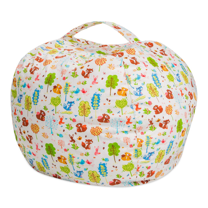 Posh Creations Stuffable Kids Stuffed Animal Storage Bean Bag Chair