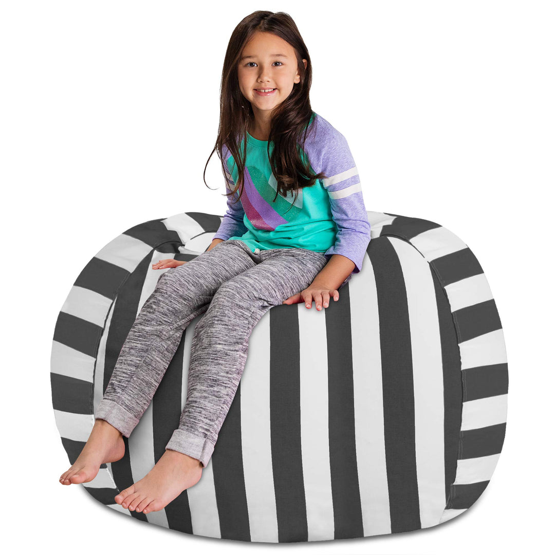 Posh Creations Stuffable Kids Stuffed Animal Storage Bean Bag Chair