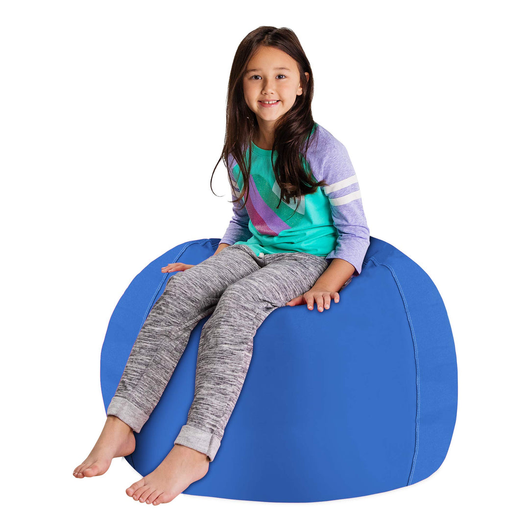 Posh Creations Stuffable Kids Stuffed Animal Storage Bean Bag Chair