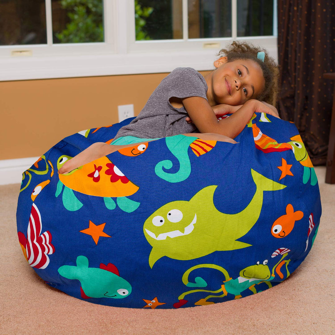 Big Comfy Bean Bag Chair: Posh Beanbag Chairs with Removable