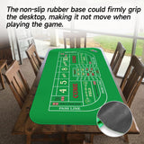 70"x35" Casino Craps Layout Mat with Carrying Bag Non-Slip Rubber