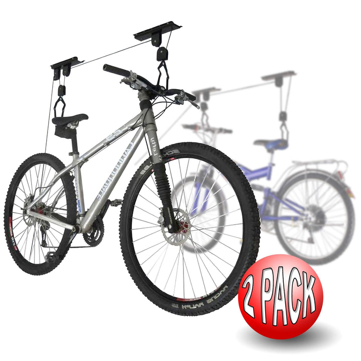 2-Pack Rad Cycle Products Bike Lift Hoist Garage MTN Bicycle 100lb Cap