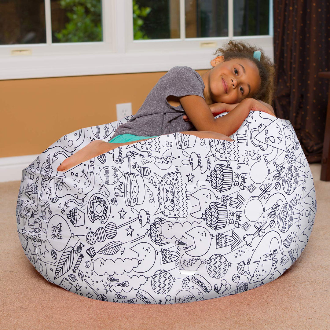 Big Comfy Bean Bag Chair: Posh Beanbag Chairs with Removable