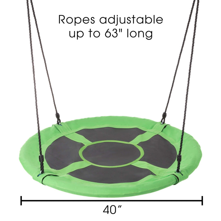 Saucer Swing- 40" Diameter Hanging Tree Or Swing Set Round Disc with