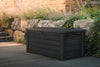 Keter Outdoor Storage Deck Box 150 Gallon Resin Patio Bin & Bench