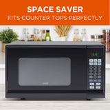 COMMERCICHEF 0.9 Cu Ft Microwave with 10 Power Levels Push Button and