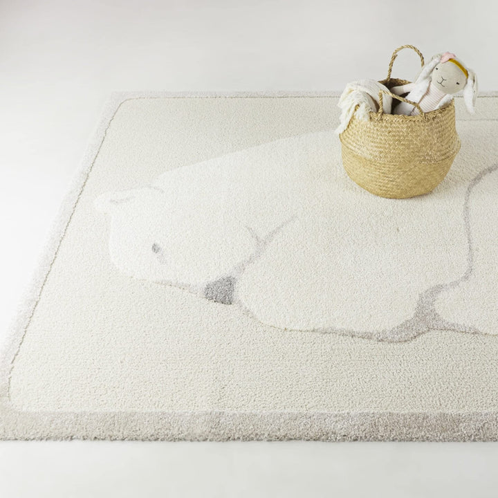 BALTA Mod-Tod Sleepy Bear Kids Animal Area Rug