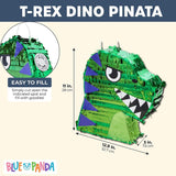 Small T-rex Dinosaur Pinata for Kids Dino Birthday Party Decorations