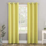 Sun Zero Riley Kids Bedroom Blackout Grommet Curtain Panel, 40" x 95", Lemon Yellow