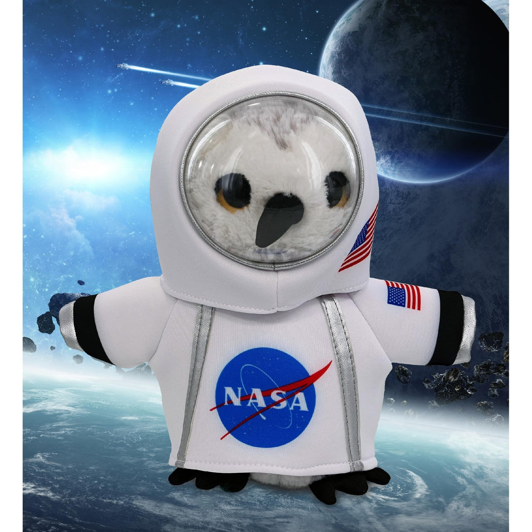 Owl Bird Astronaut Plush Toy with Space Helmet and Suit 8.5 Inches