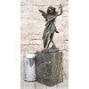 Fairy Angel nze Metal Bookend Figurine Sculpture On Marble Base