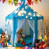 Princess Castle Play Tent Large Fairy Playhouse Gift for Kids 1pc Blue