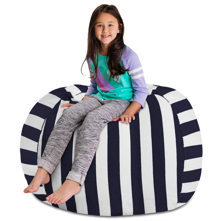 Posh Creations Stuffable Kids Stuffed Animal Storage Bean Bag Chair