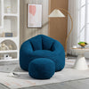 Bean Bag Sofa Chair Foam with Padded Padding and Footrest Multi