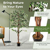 63'' Artificial Tree Indoor Plant in Nursery Pot D Cor