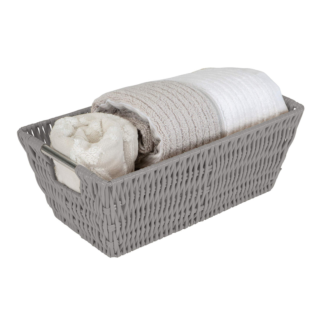 Simplify 11"x6.5"x4.5" Shelf Storage Woven Basket