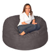 Grey XL Bean Bag Chair Memory Foam Lounge Cushion for Bedroom Comfy Ultra Soft Faux Suede Fabric Durable