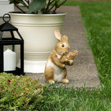 Mom and Baby Bunny Figurine