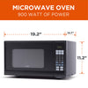 COMMERCICHEF 0.9 Cu Ft Microwave with 10 Power Levels Push Button and