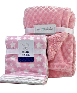 Baby Blanket Gift Set Pink