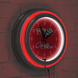 Corvette C2 Red Chrome Double Ring Neon