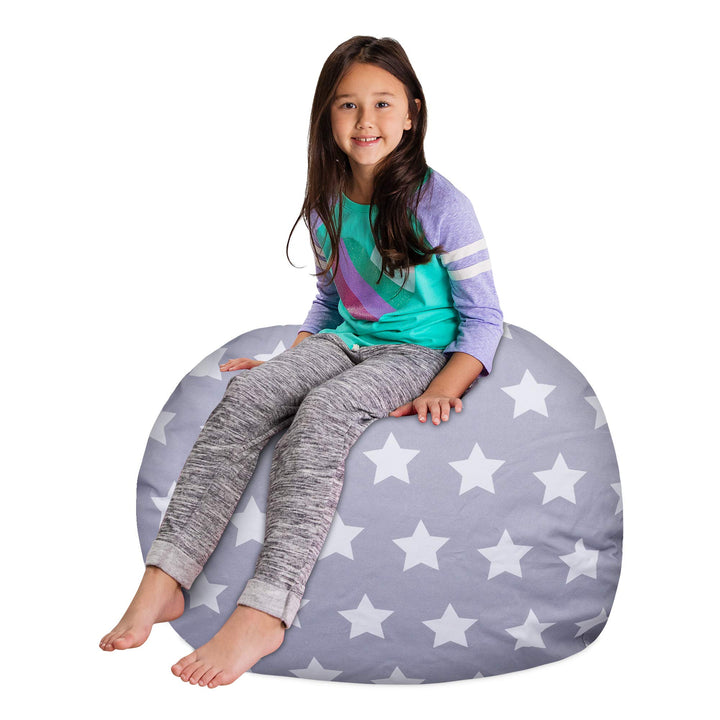 Posh Creations Kids Stuffed Animal Storage Bean Bag Chair Cover