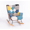 Modern Accent Rocking Chair Upholstered Kids Glider Solid Contemporary