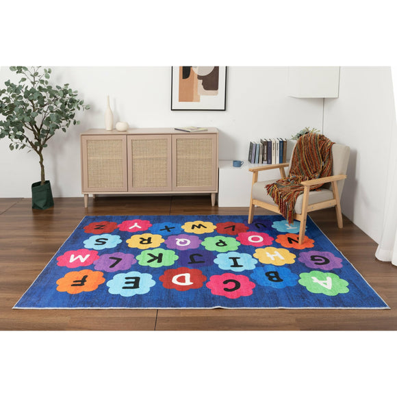 Kids Collection Colorful Alphabet ABC Educational Area Rug 5'x'7' 5