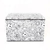 Kid's Coloring Large Trunk with Lid and Removable Divider (Includes