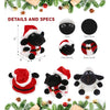 Santa Black Nose Sheep Stuffed Animal Plush with Outfit 6 Inches Red