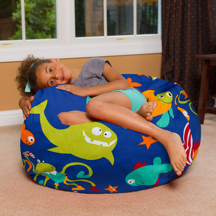 Big Comfy Bean Bag Chair: Posh Beanbag Chairs with Removable