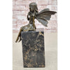 Hot Cast Bronze Sculpture Statue Young Child Fairy Angel Girl