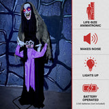 Haunted Hill Farm Lifesize Animatronic Scary Vampire Lady th Baby