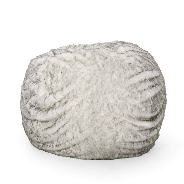 Schley Modern Glam 5 Foot Short Faux Fur Bean Bag by Christopher Knight Home