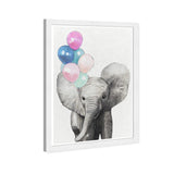 Olivia's Easel 'Baby Elephant I'kids Wall Art Framed Print Gray