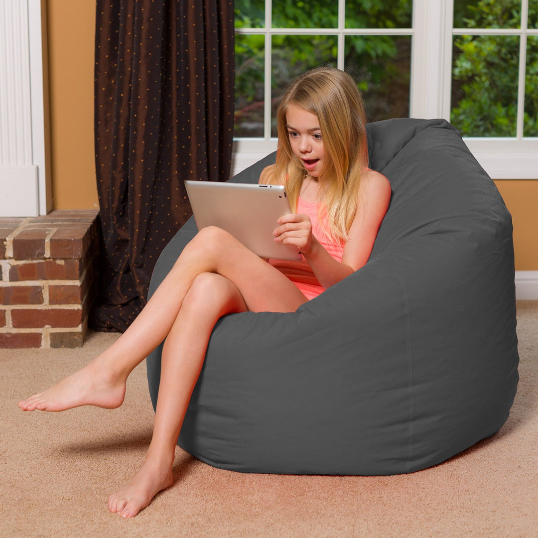 Big Comfy Bean Bag Chair: Posh Beanbag Chairs with Removable