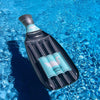 86" Gray and Blue Bottle Swimming Pool Lounge Float