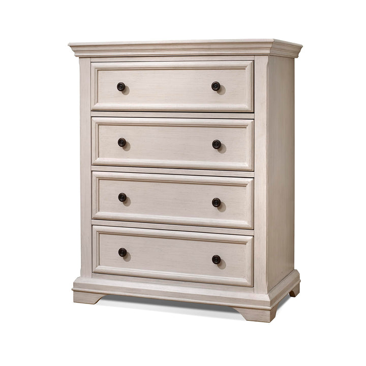 Sorelle Furniture Portofino Baby Dresser - Brushed Ivory Dresser for Nursery, Kids Bedroom Furniture, Dresser Drawers, Nightstand for Child’s Room with Drawers, Nursery Furniture -Brushed Ivory