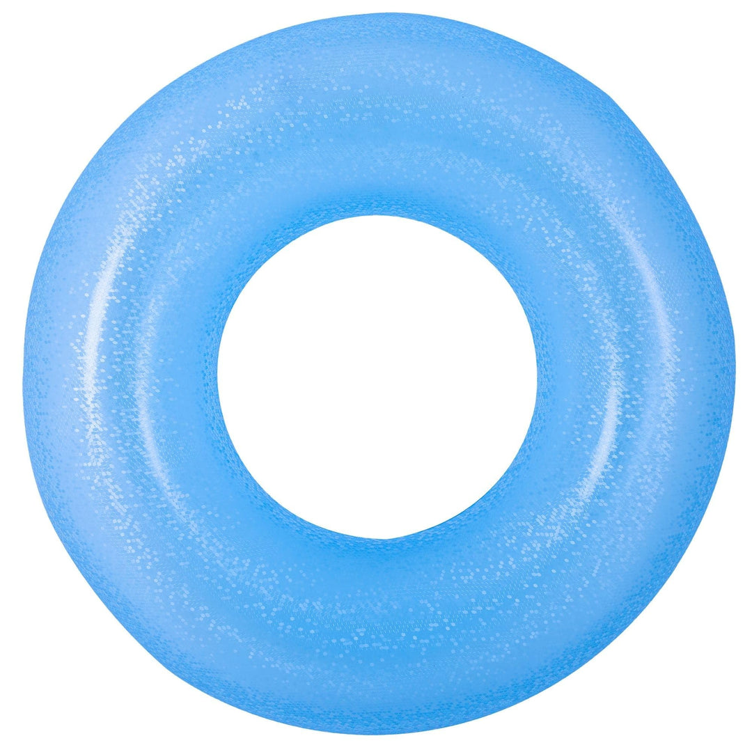 35" Blue Inflatable Inner Tube Pool Float Plastic