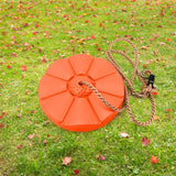 Disc Seat Swing for Kids Monkey Rope Tree Zip Line Outdoor Backyard