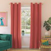 Sun Zero Riley Kids Bedroom Blackout Grommet Curtain Panel, 40" x 63, Sunset Coral