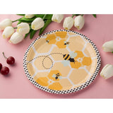 80x Disposable Bumble Bee Paper Plates Party Supplies Kids Birthdays